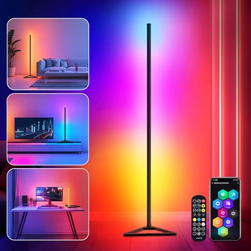 Floor Lamp,16 Million Colors LED Floor Lamps for Living Room with Music