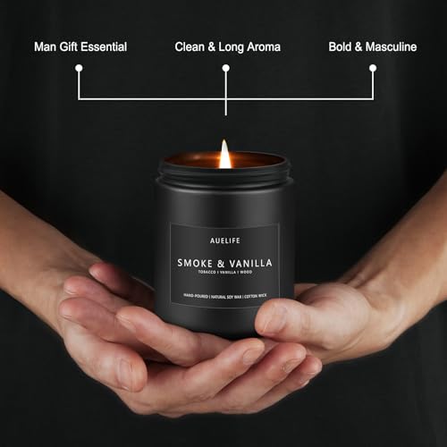 Scented Candles Set | Men Candle Se Gifts for Men - 4 Pack Men Candle Gifts Soy Candles