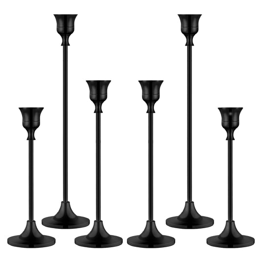 Candlestick Holders,Taper Metal Candle Holder for Candlesticks Black Candelabra Candle Holder Easter