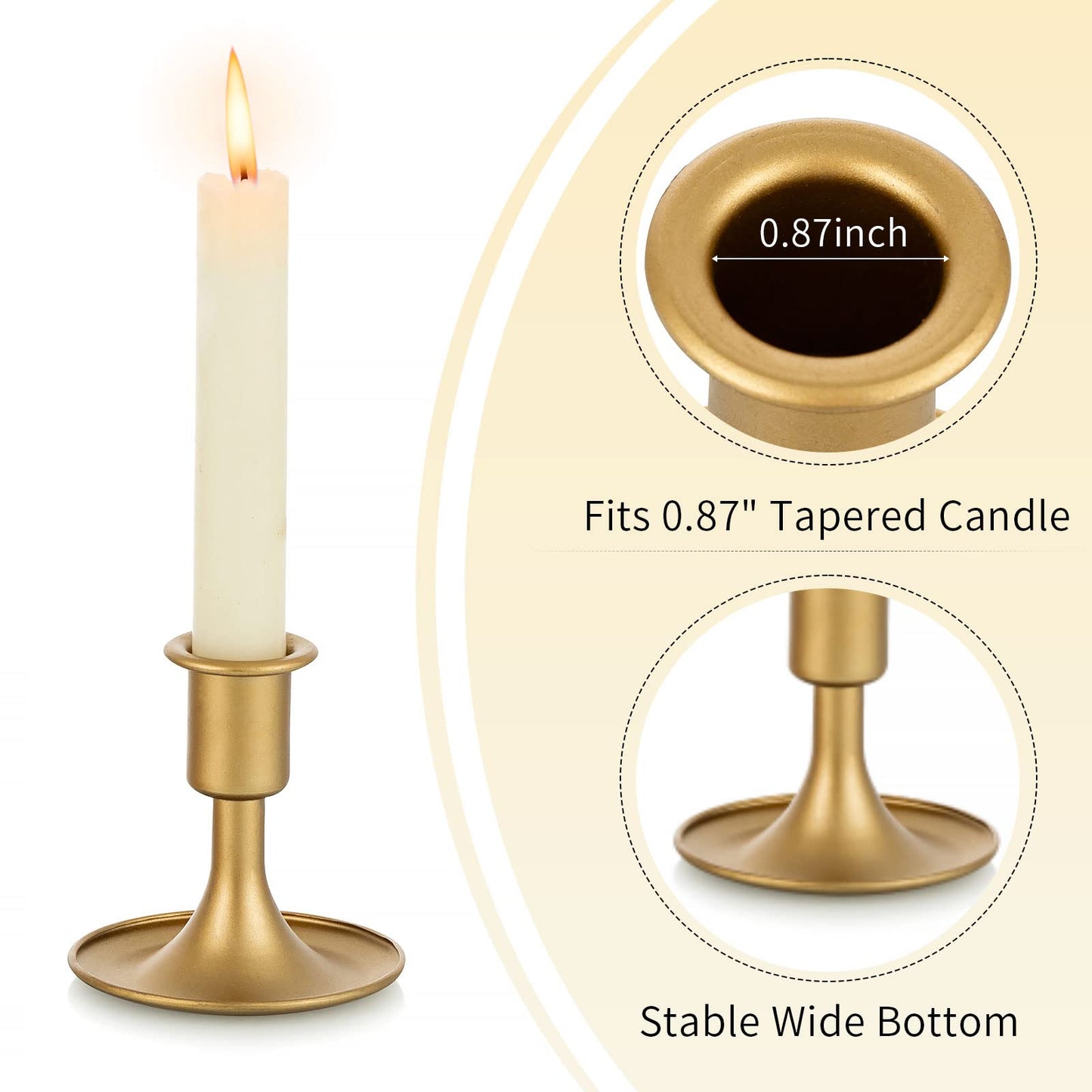 Holders Taper Candle Holders Gold Candle Stick Candle Holder for Table Centerpiece