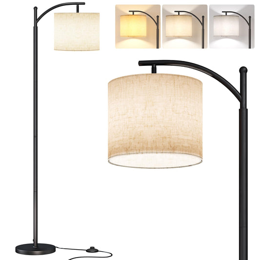 Arc Floor Lamp,Modern Floor Lamp with 9W 3 Color Temperatures Bulb,Metal