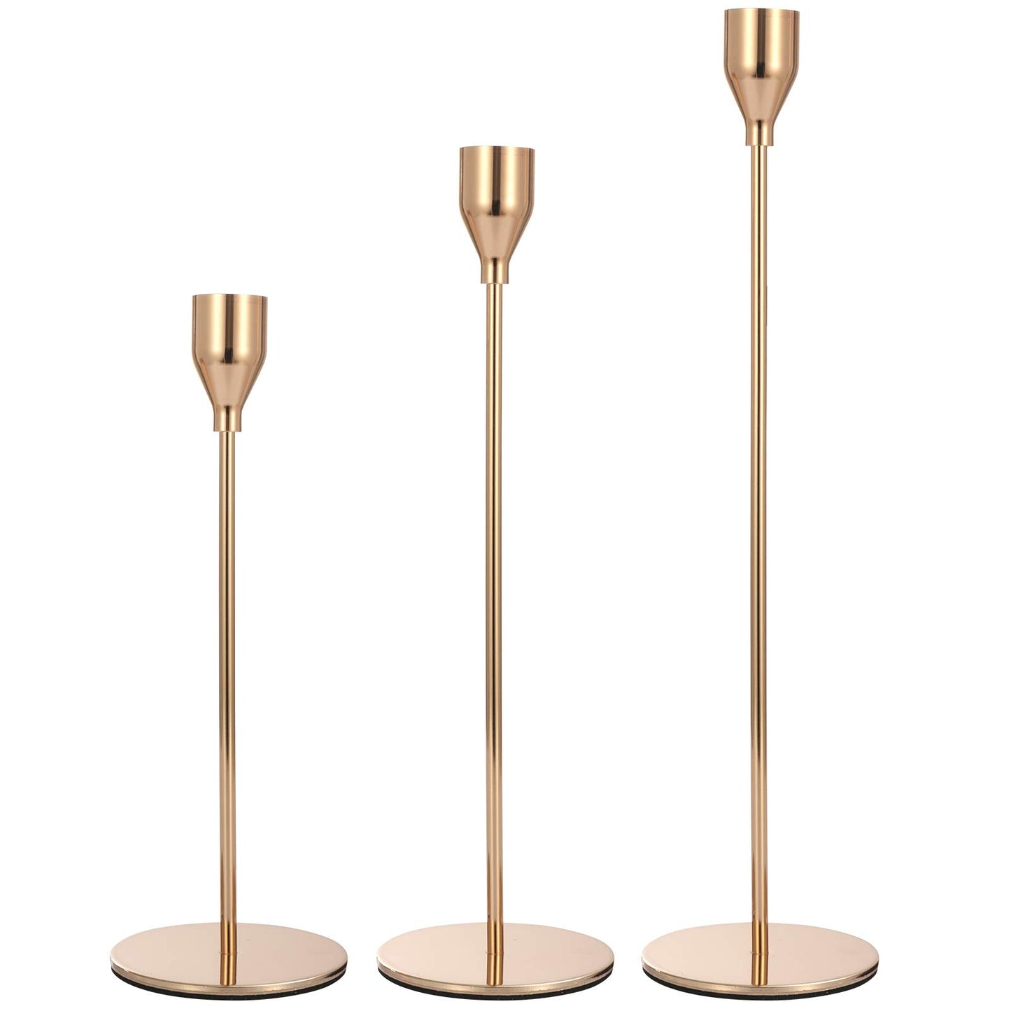 Set of 6 Gold Candlestick Holders Gold Candle Holder Taper Candle Holders Candle Holders