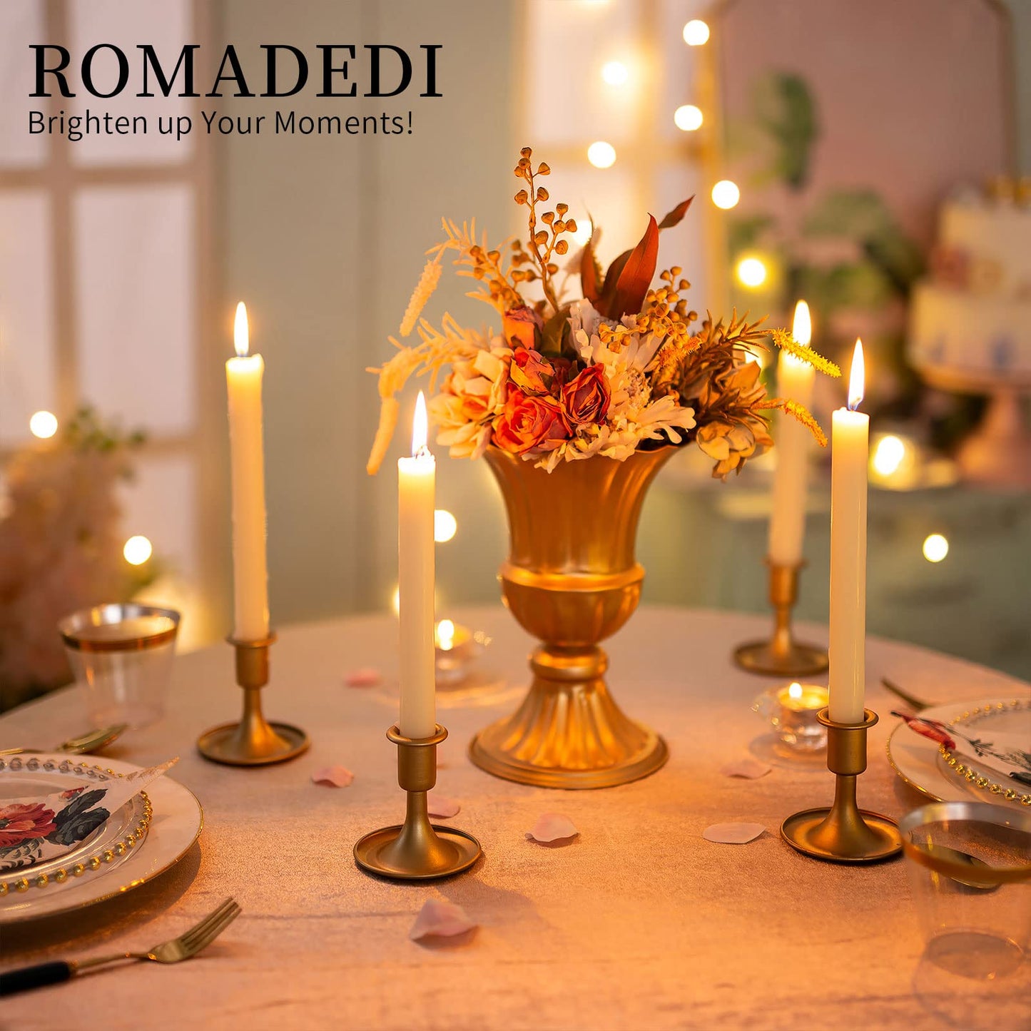 Holders Taper Candle Holders Gold Candle Stick Candle Holder for Table Centerpiece