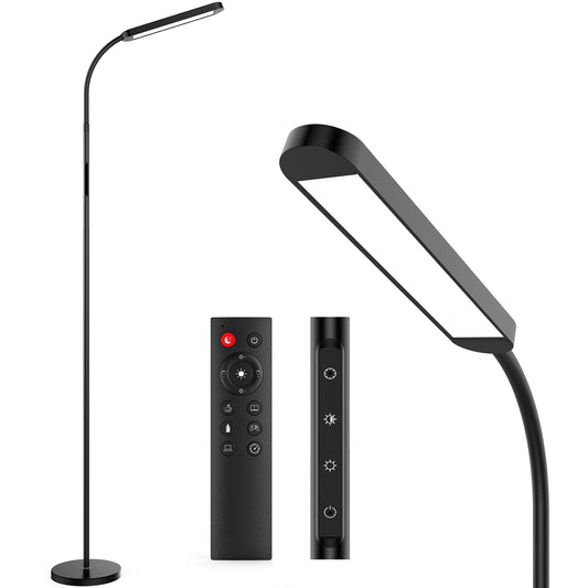 LED Floor Lamp for Living Room, 5 Colors & Brightness & Step-Less Adjustable