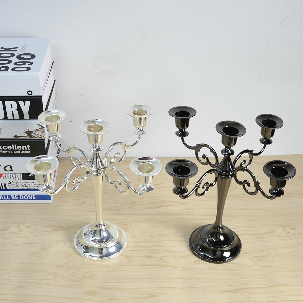 Metal Candelabra Candlestick Holders 10.24 inch Tall Candle Holder Wedding Event Candle Stand