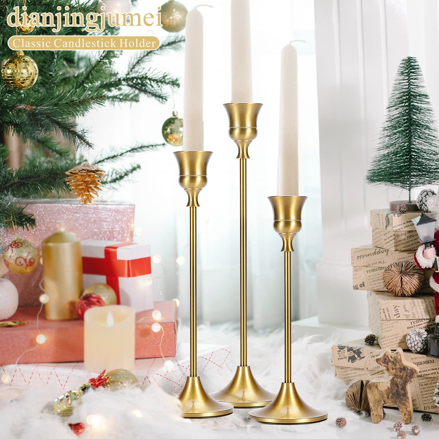 Candle Holder Gold Candlestick Holder - Taper Candle Holders Brass Candlestick Holders